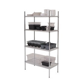 Genware Complete Racking Unit  4 Tier 48x18x72"