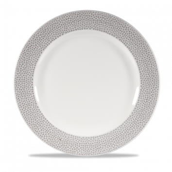 Churchill Isla Footed Plate Shale Grey 27.6cm-10.75"