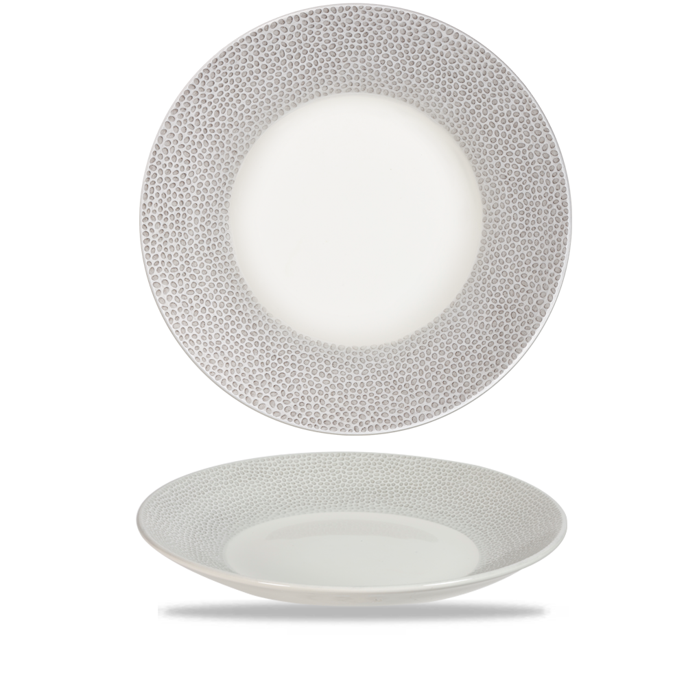 Churchill Isla Deep Coupe Plate Shale Grey 28.10cm-11"