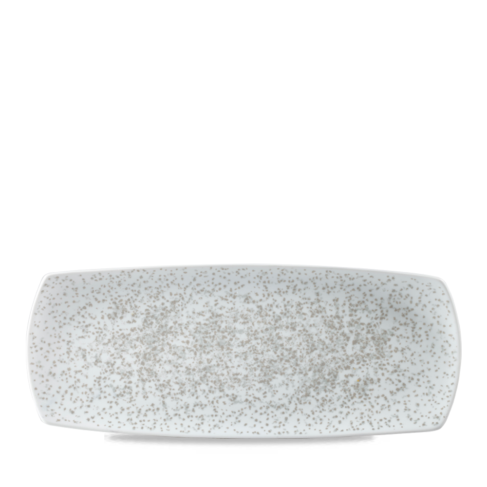 Churchill Art De Cuisine Menu Shades Medium Rectangular Plate Caldera Chalk White 35.5x20cm