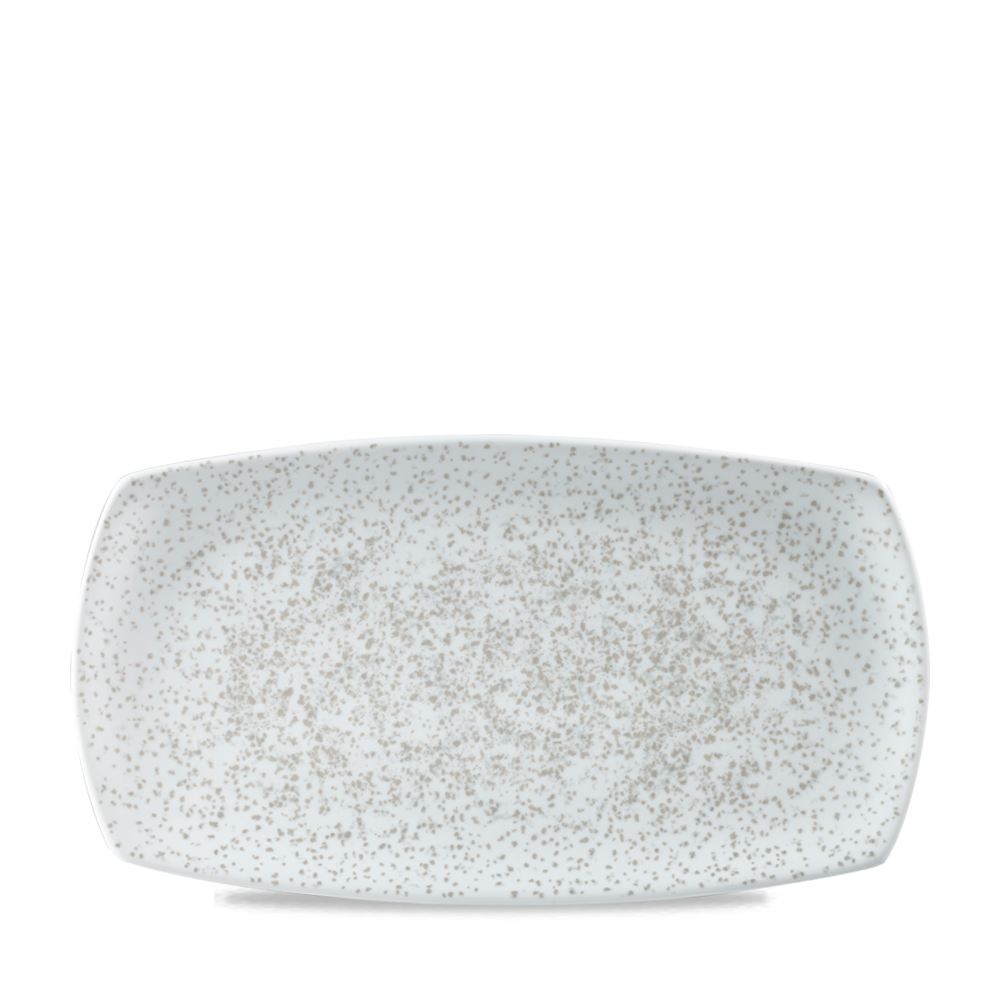 Churchill Art De Cuisine Menu Shades Large Rectangular Plate Caldera Chalk White 35.5x19cm