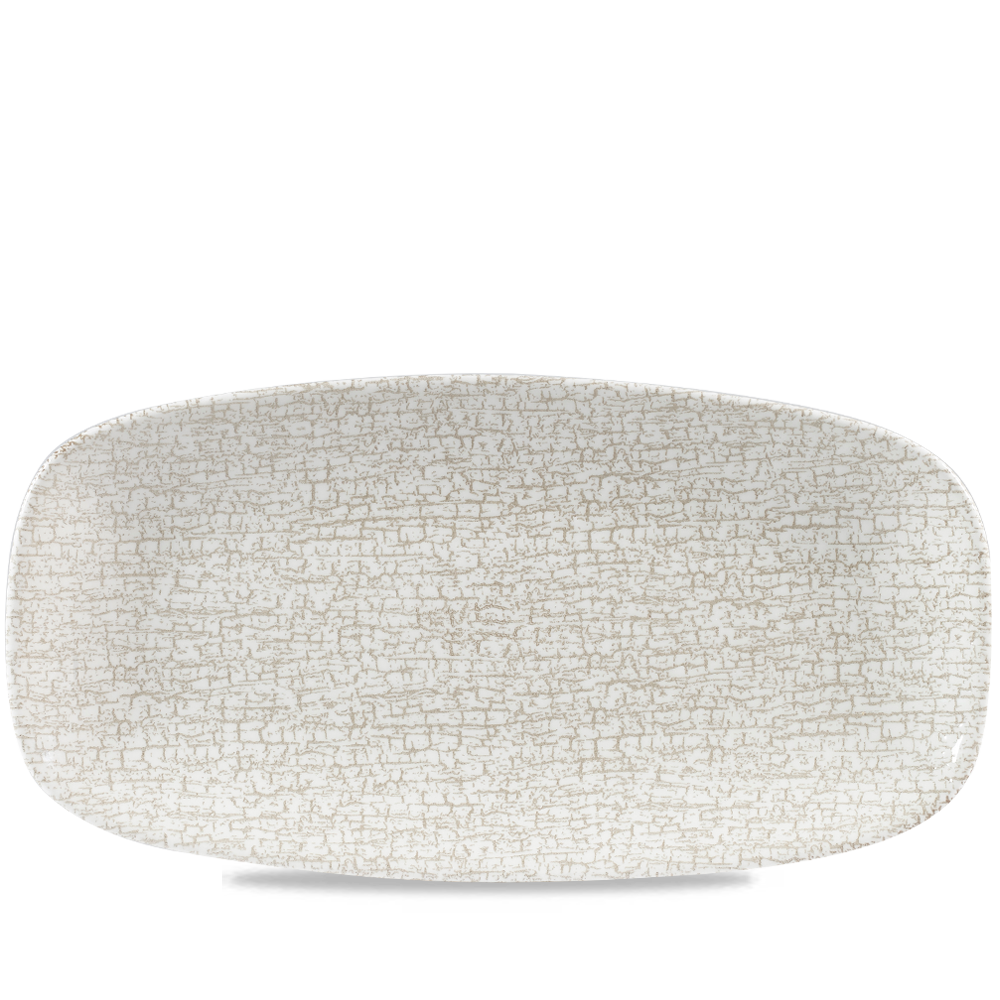 Churchill Studio Prints Breccia Chef's Oblong Platter Agate Grey 35.5x18.9cm