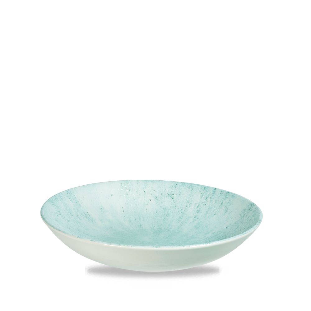Churchill Studio Prints Stone Large Coupe Bowl Aquamarine 113.6cl-40oz 24.8x3.6cm