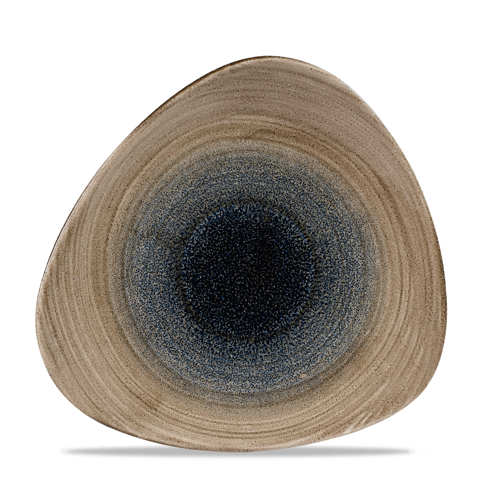 Churchill Stonecast Aqueous Trianlge Plate Bayou 22.9cm-9"