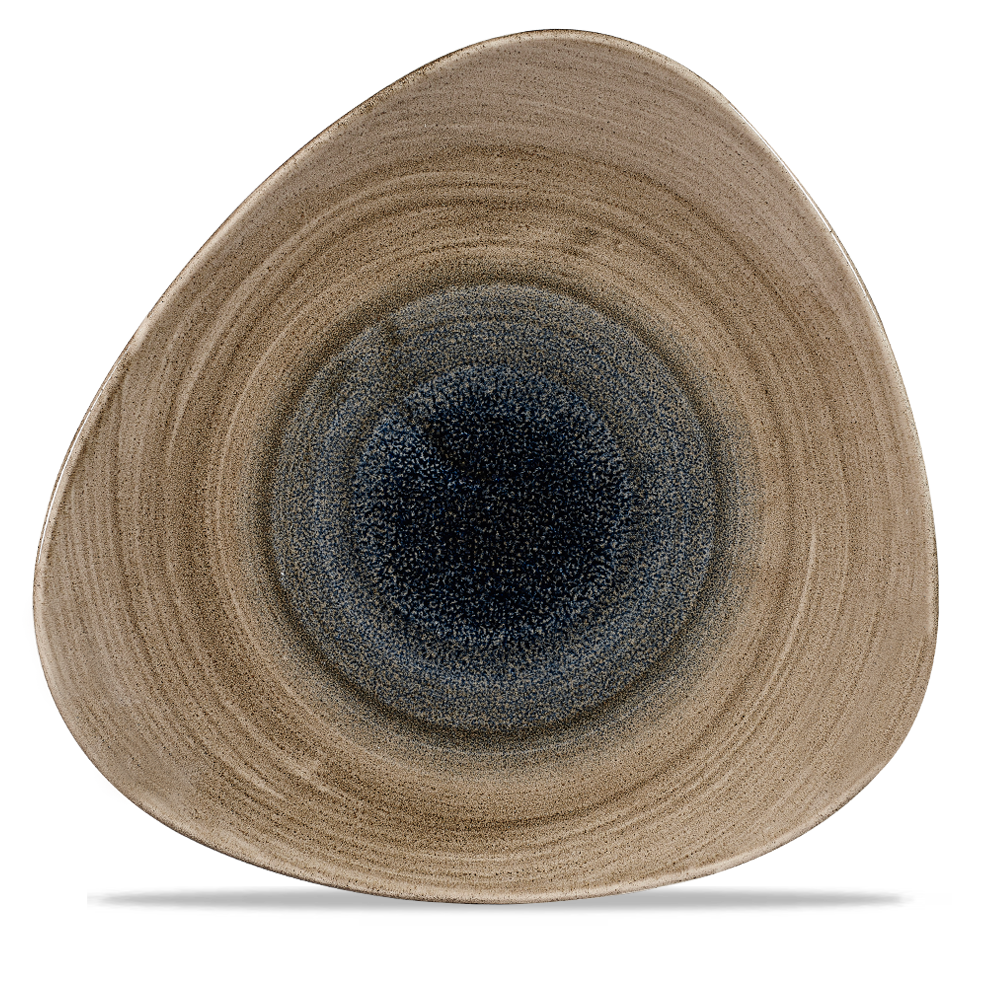 Churchill Stonecast Aqueous Trianlge Plate Bayou 31.1cm-12.25"