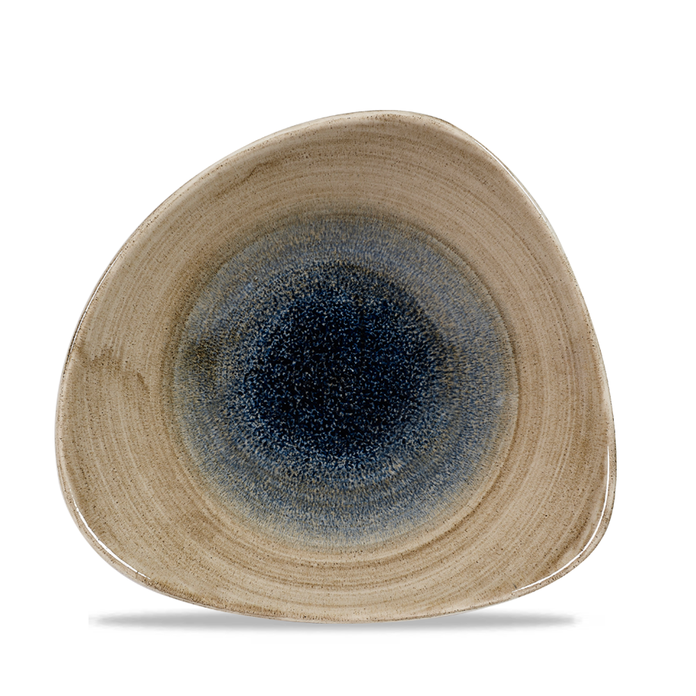 Churchill Stonecast Aqueous Trianlge Bowl Bayou 60cl-21.2oz 23.5cm