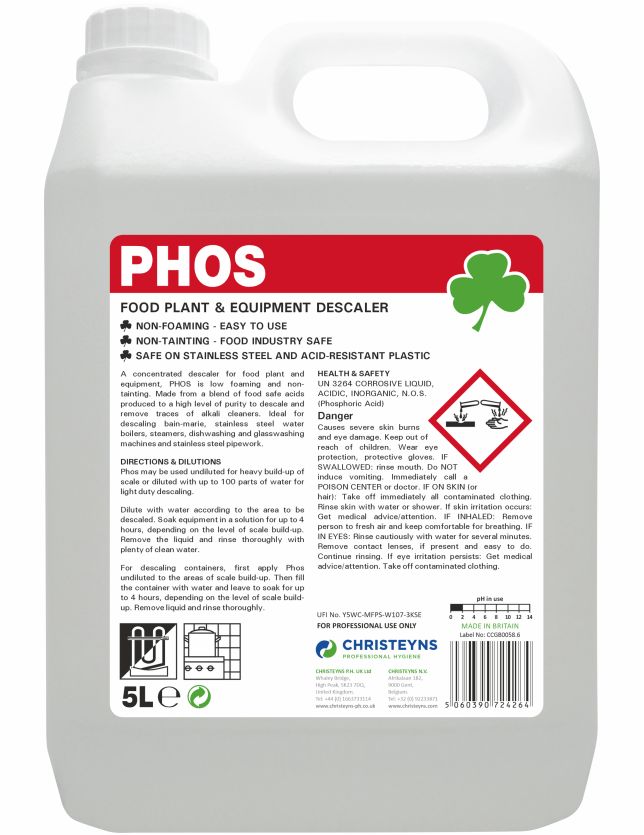 Christeyns Phos Heavy Duty Descaler 5L