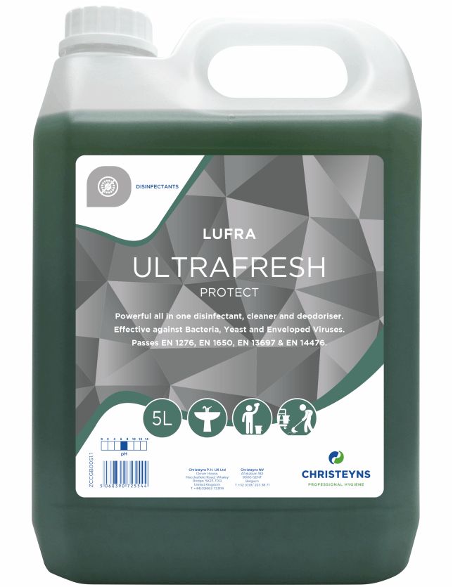 Christeyns Ultrafresh Cleaner & Disinfectant 5L