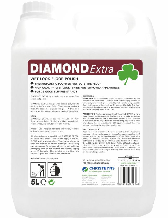 Christeyns Diamond Extra Emulsion Floor Polish 5L