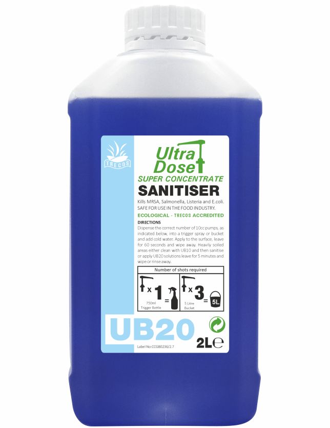 Christeyns UB20 Ultra Dose Sanitiser 2L