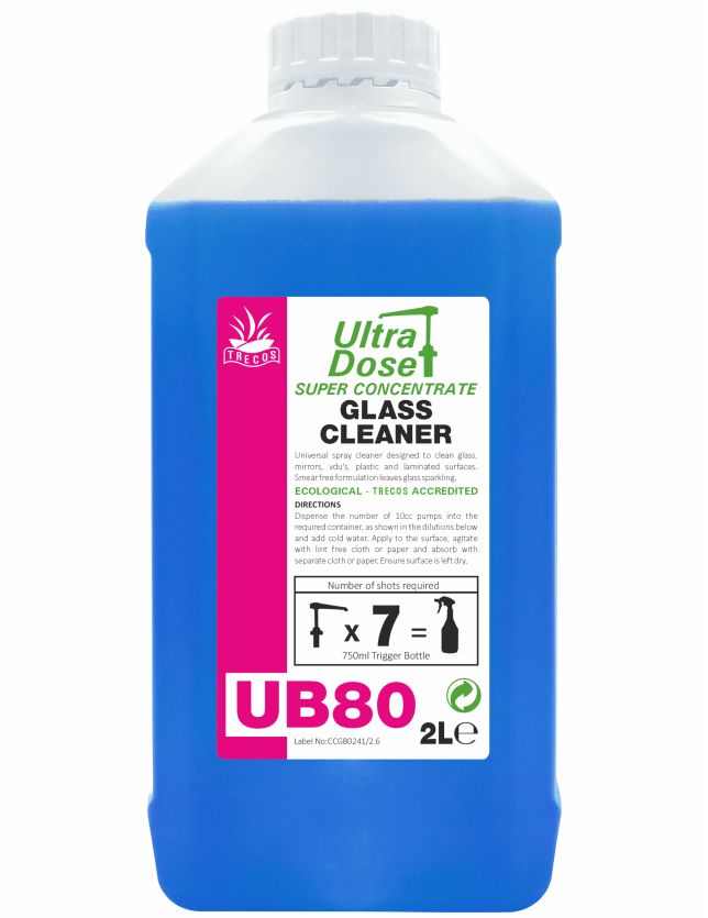 Christeyns UB80 Ultra Dose Glass Cleaner 2L