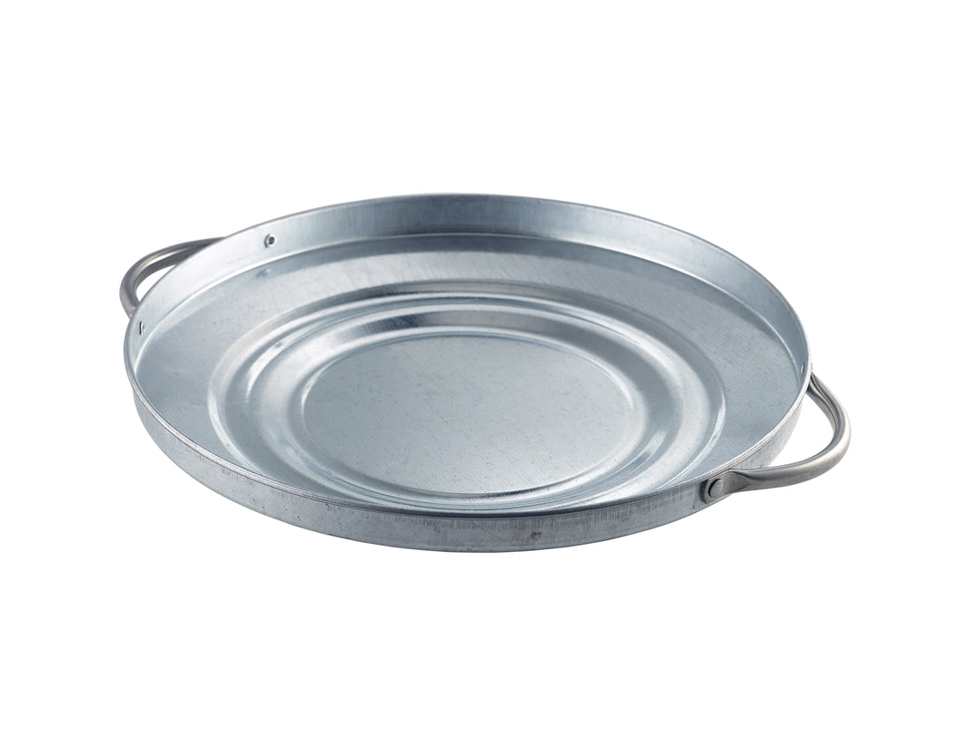 Genware Galvanised Steel Bin Lid 24.5cm Dia