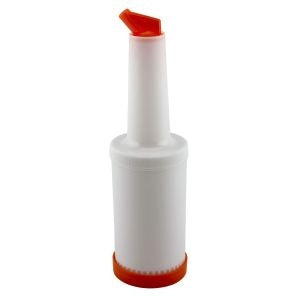 Genware Store & Pour 1 Litre Capacity Orange