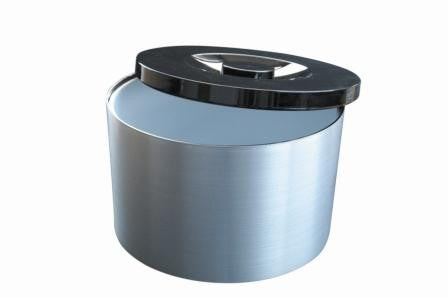 Berties Ice Bucket Round Brushed Aluminium effect 10L