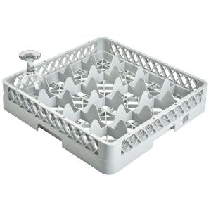 Genware Glass Base Rack 16 Compartment