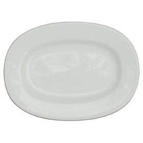 Churchill Alchemy White Rimmed Oval Dish 20.3cm/8"