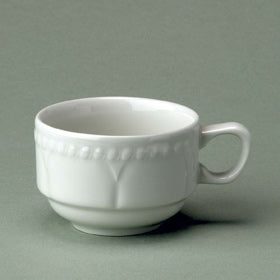 Churchill Buckingham White Stacking Coffee Cup 11cl/4oz