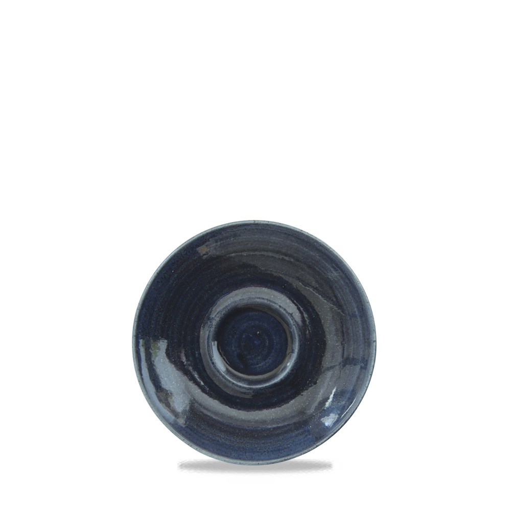 Churchill Monochrome Espresso Saucer Sapphire Blue 11.8cm-4.6"