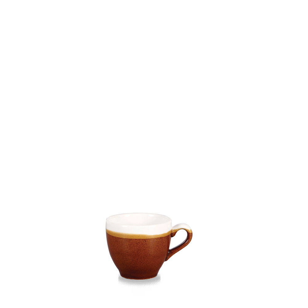 Churchill Monochrome Espresso Cup Cinnamon Brown 10cl-3.5oz