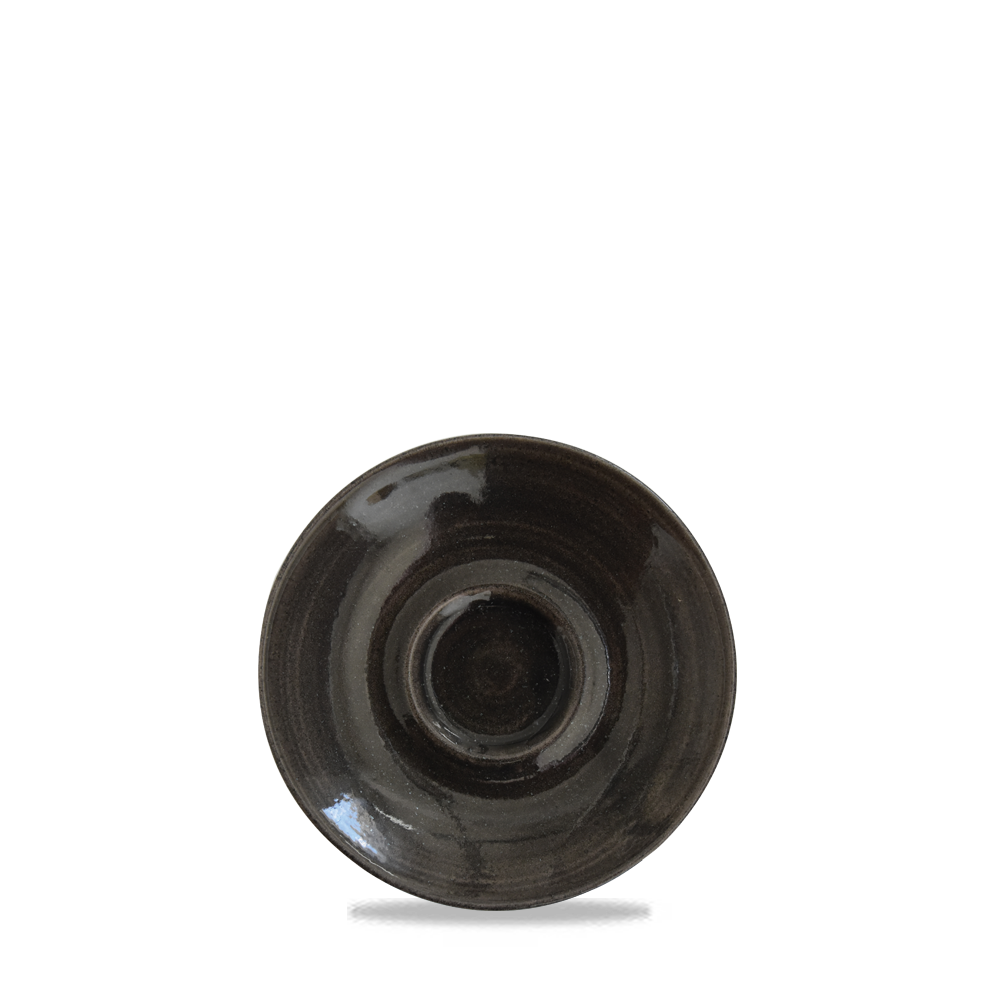 Churchill Monochrome Espresso Saucer Iron Black 11.8cm-4.6"