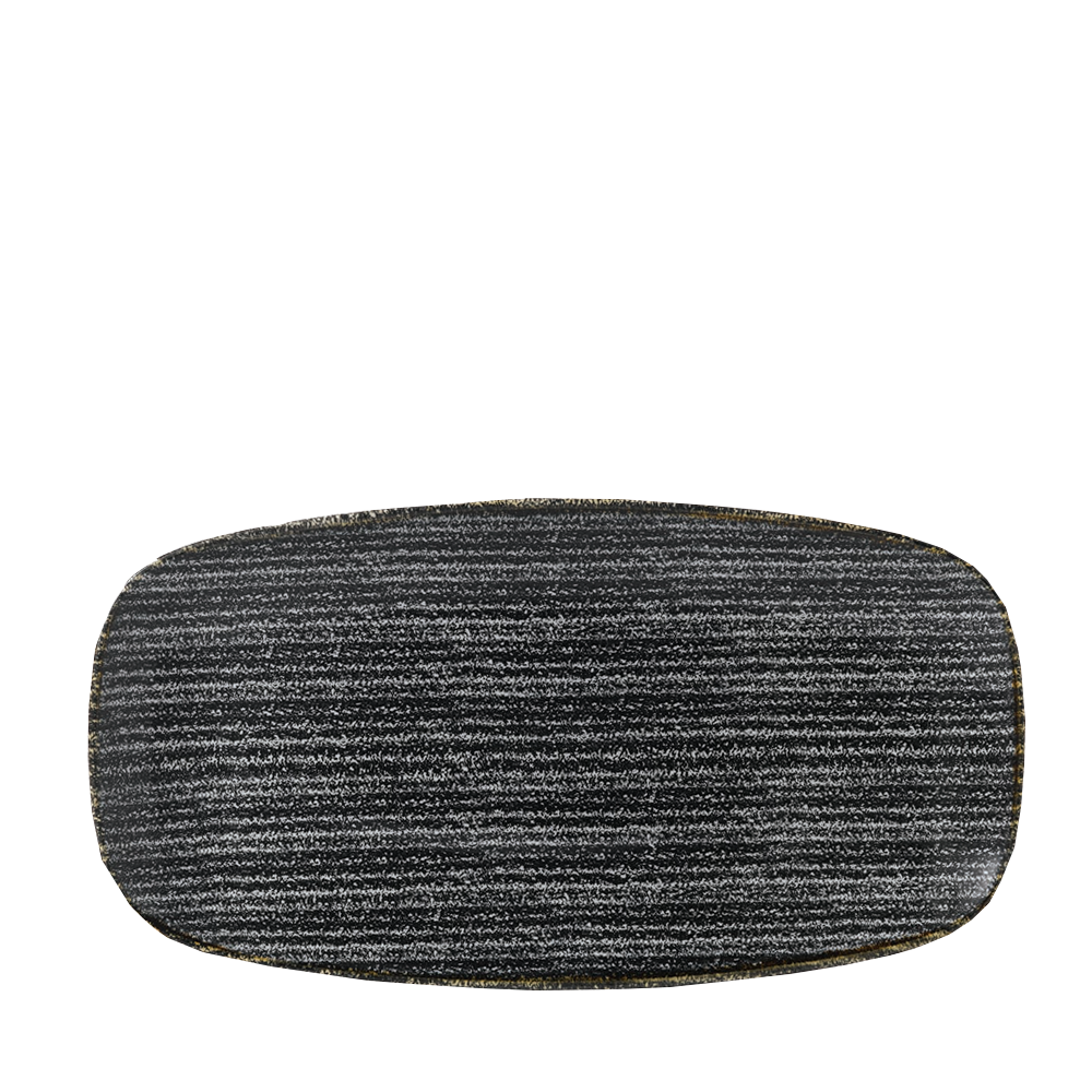 Churchill Studio Prints Homespun Chef's Plate No.4 Charcoal Black 35.5x18.9cm-14x7.4"
