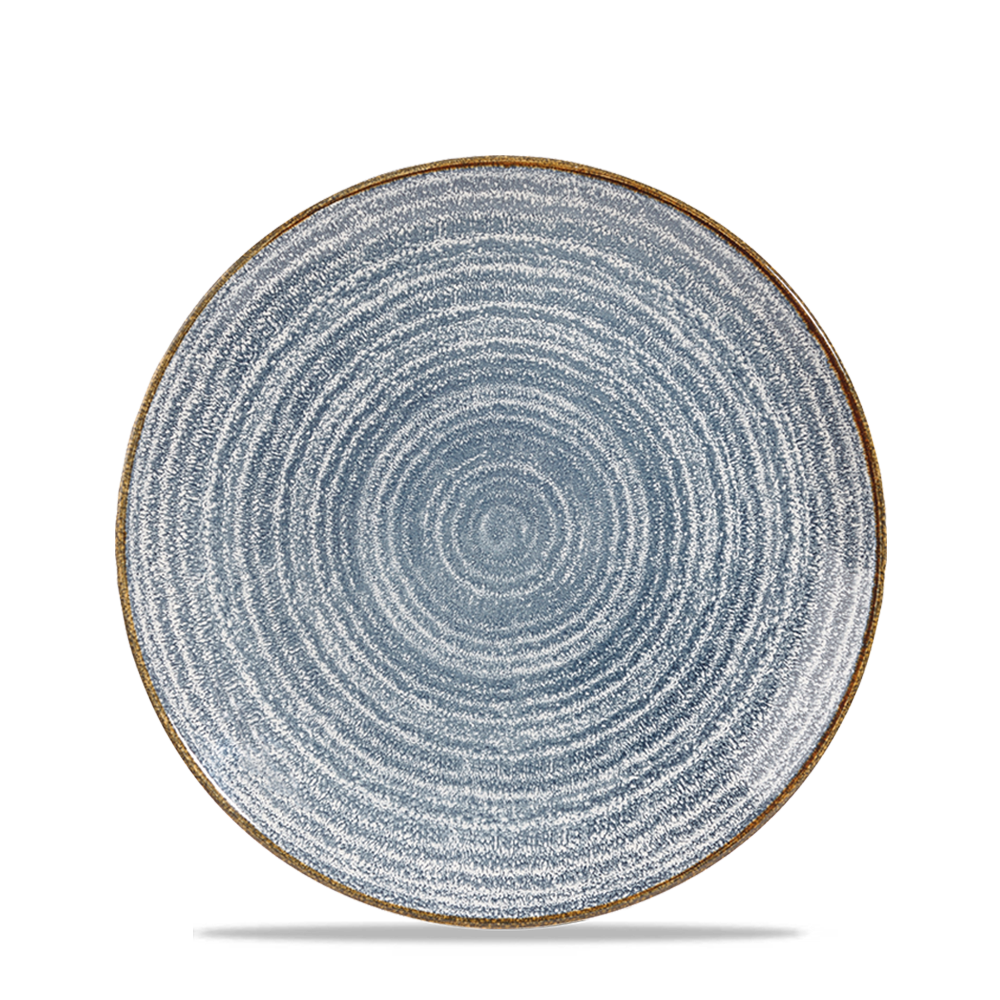Churchill Studio Prints Homespun Coupe Plate Churchill Studio Blue 21.7cm-8.5"
