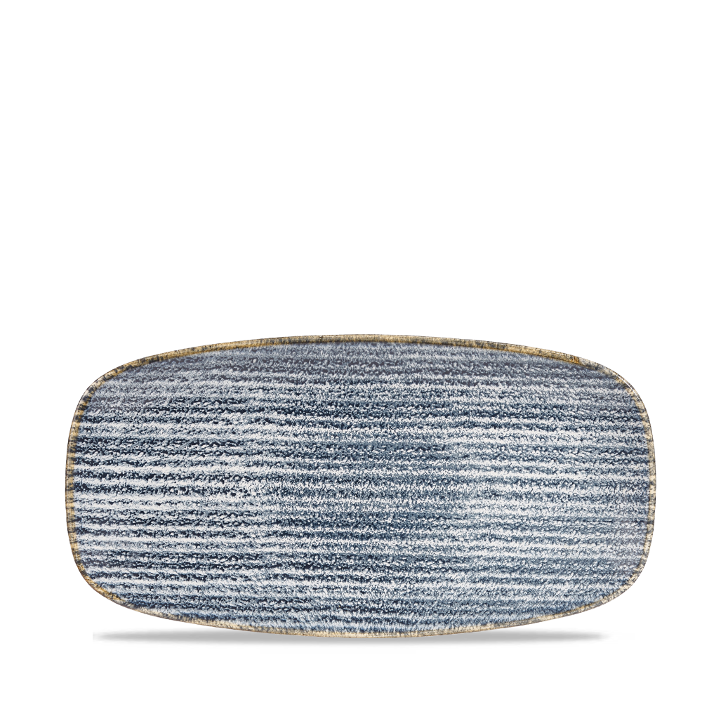 Churchill Studio Prints Homespun Chef's Plate No.3 Slate Blue 29.8x15.3cm-11.75x6"