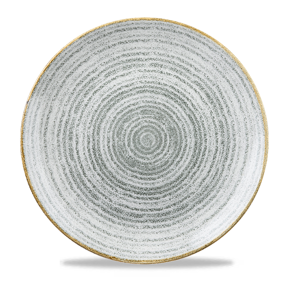 Churchill Studio Prints Homespun Coupe Plate Churchill Studio Grey 28.8cm-11.3"