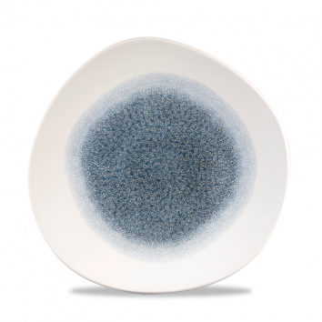 Churchill Studio Prints Raku Organic Round Plate Topaz Blue 26.4cm-10.4"