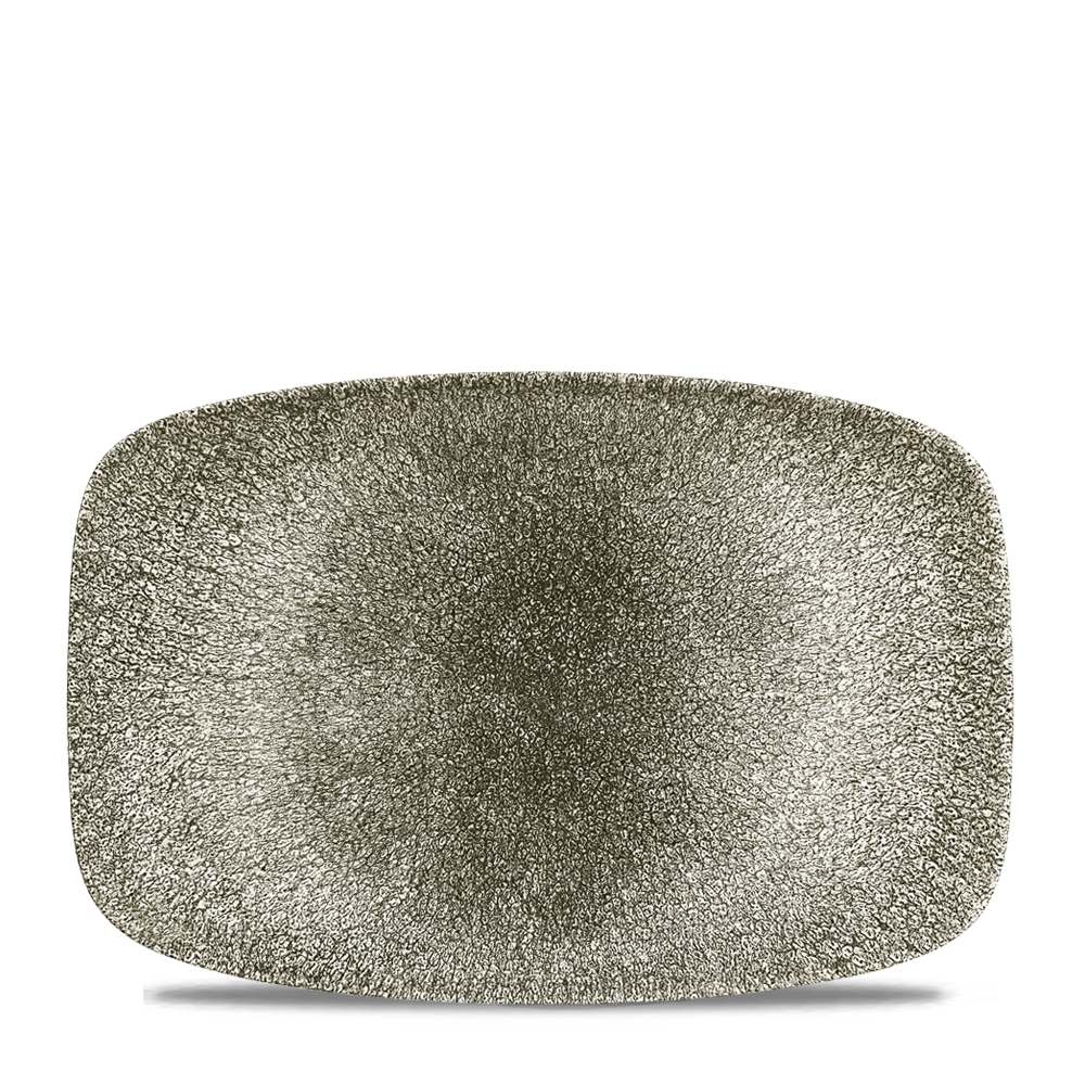 Churchill Studio Prints Raku Chef's Plate No.8 Quartz Black 30x19.9cm-11.8x7.8"