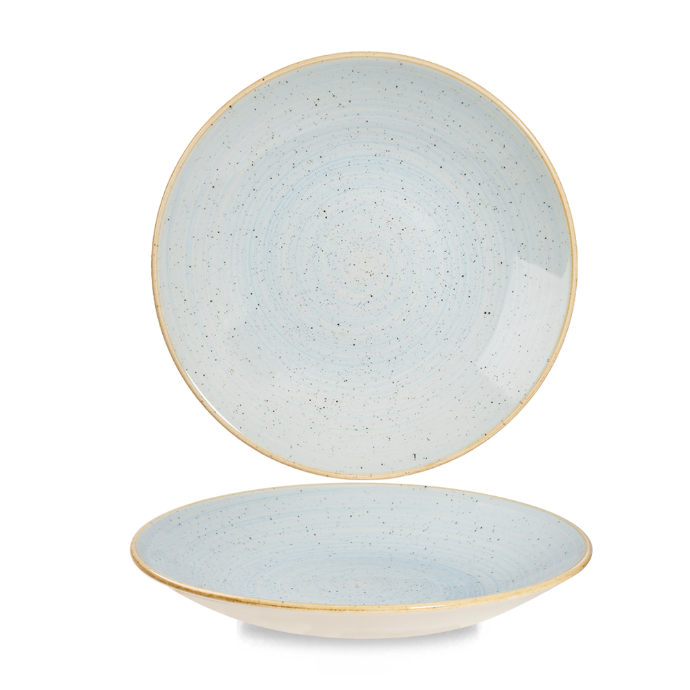 Churchill Stonecast Deep Coupe Plate Duck Egg Blue 25.5cm-10"