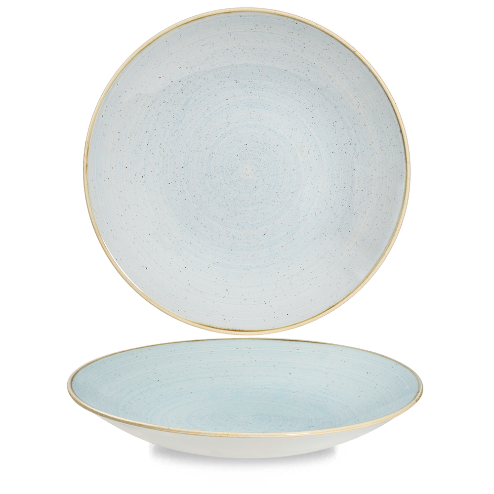 Churchill Stonecast Deep Coupe Plate Duck Egg Blue 28.1cm-11.1"