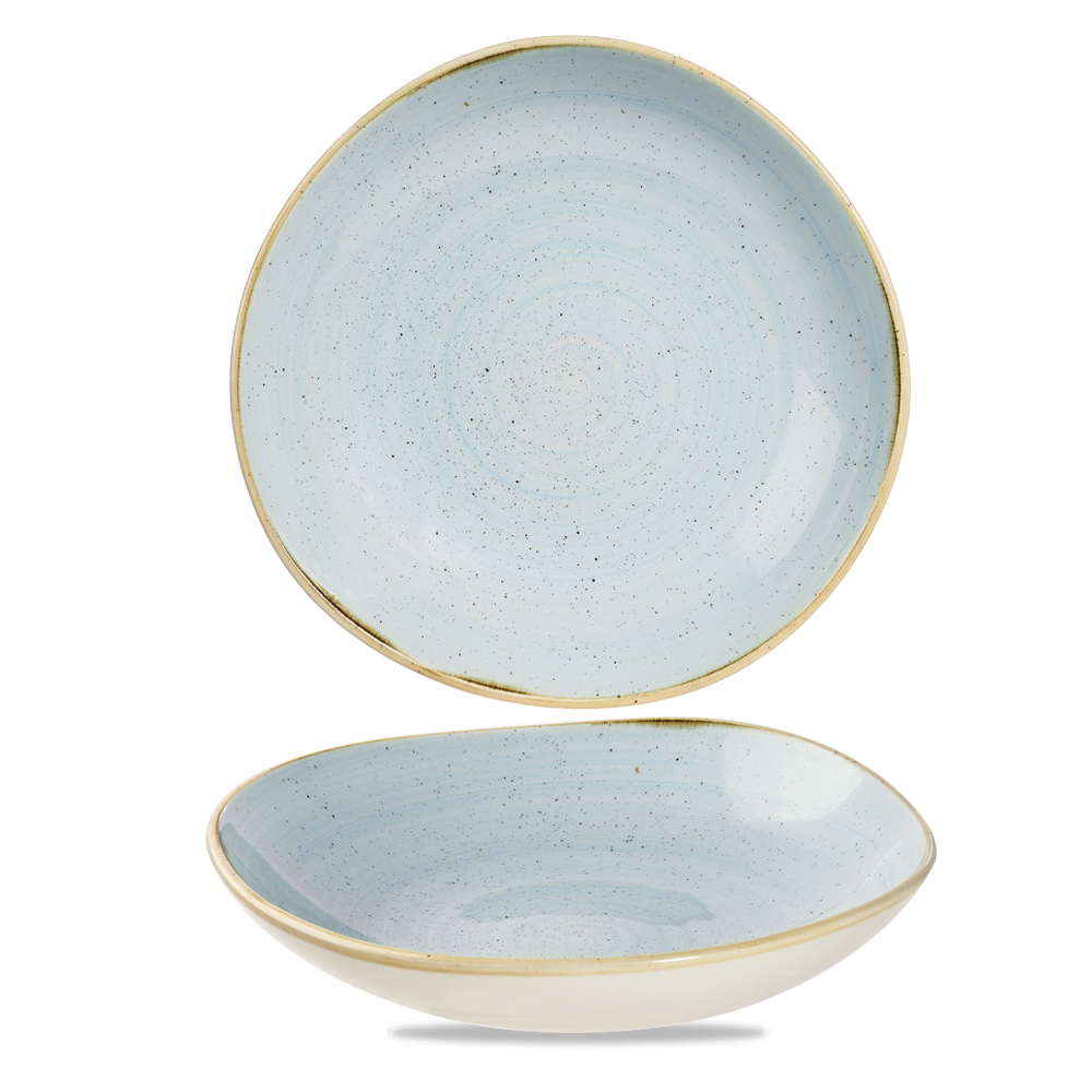 Churchill Stonecast Organic Round Bowl Duck Egg Blue 110cl-38oz