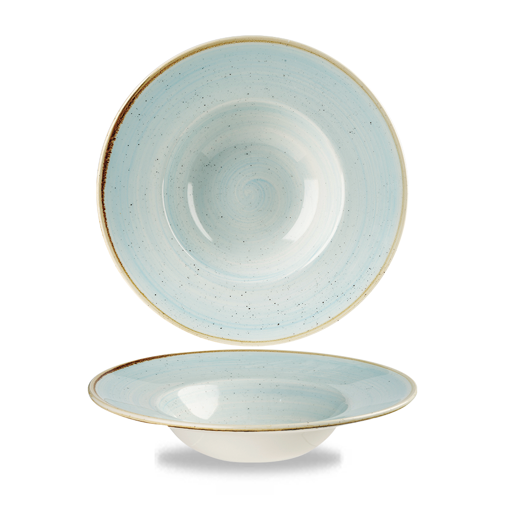 Churchill Stonecast Wide Rim Bowl Duck Egg Blue 28.4cl-10oz