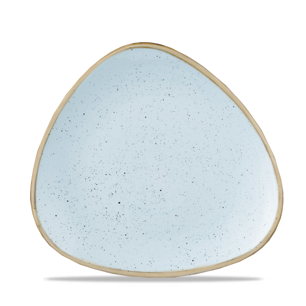 Churchill Stonecast Triangle Plate Duck Egg Blue 22.9cm-9"