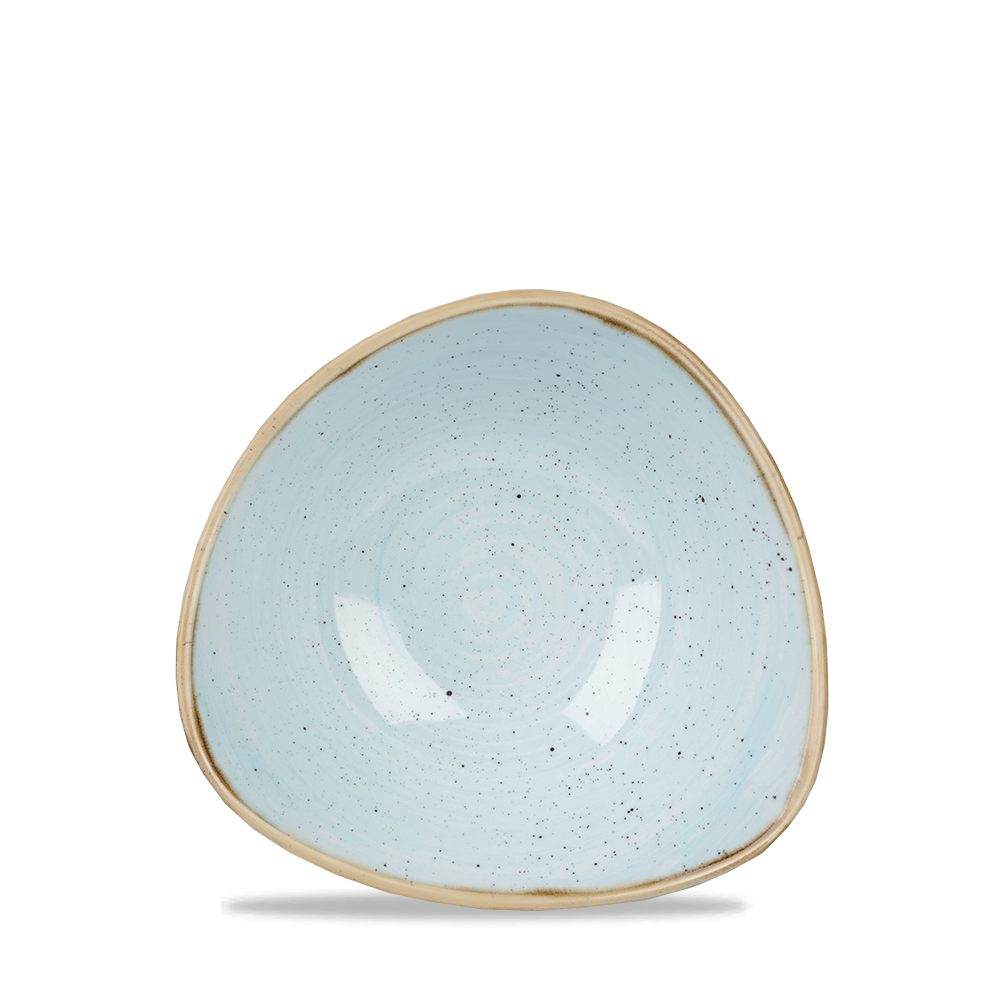 Churchill Stonecast Triangle Bowl Duck Egg Blue 60cl-21oz