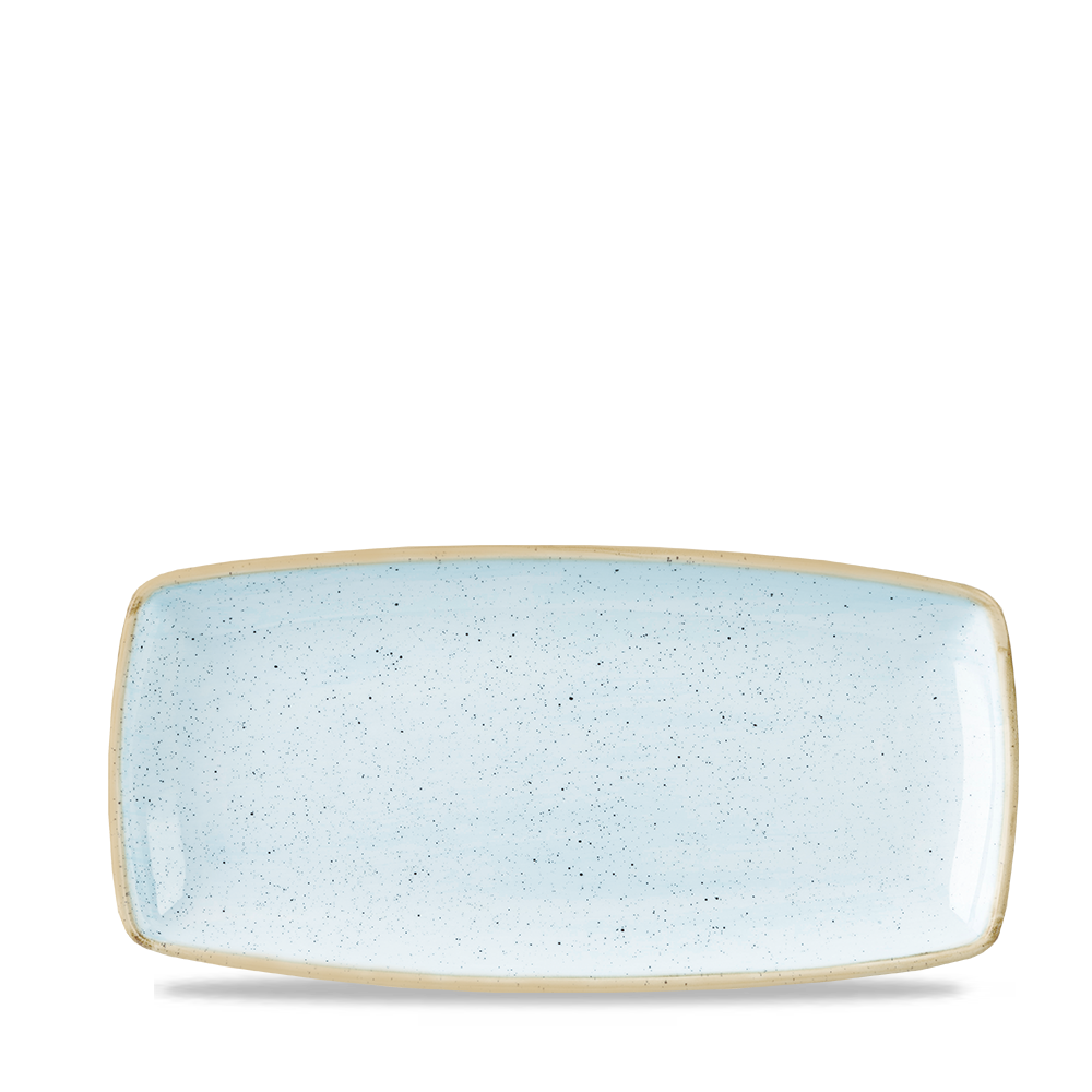 Churchill Stonecast Oblong Plate Duck Egg Blue 29.5x15cm-11.4x5.9"