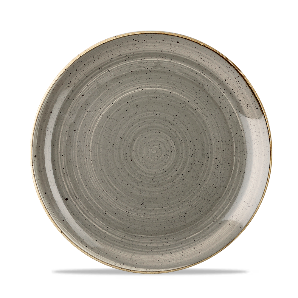 Churchill Stonecast Coupe Plate Peppercorn Grey 21.7cm-8.5"