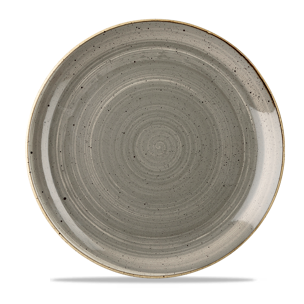 Churchill Stonecast Coupe Plate Peppercorn Grey 28.8cm-11.3"