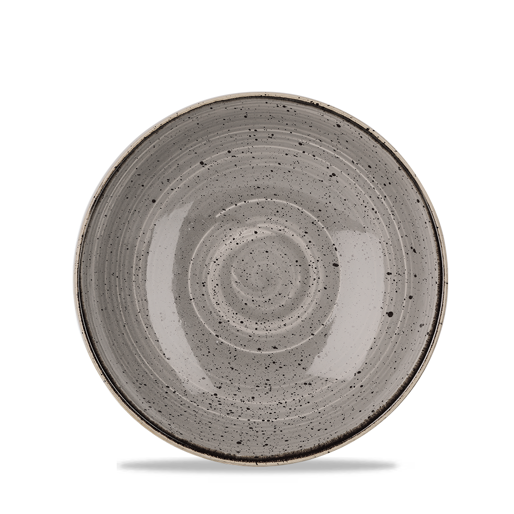 Churchill Stonecast Coupe Bowl Peppercorn Grey 42.6cl-15oz