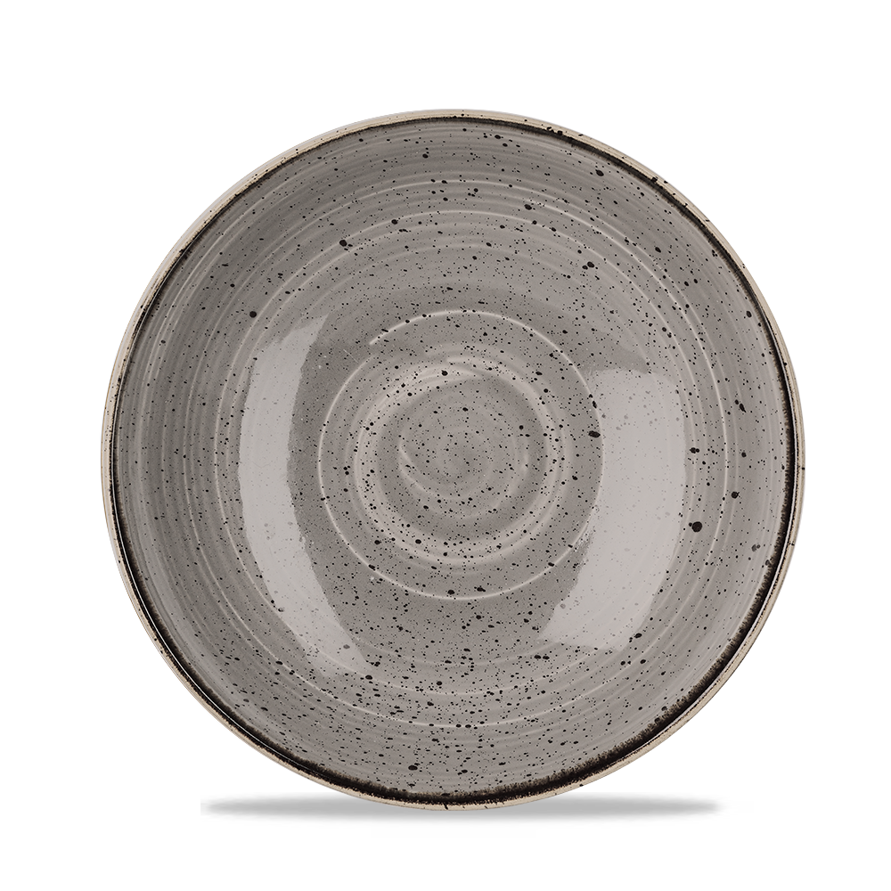 Churchill Stonecast Coupe Bowl Peppercorn Grey 113.6cl-40oz