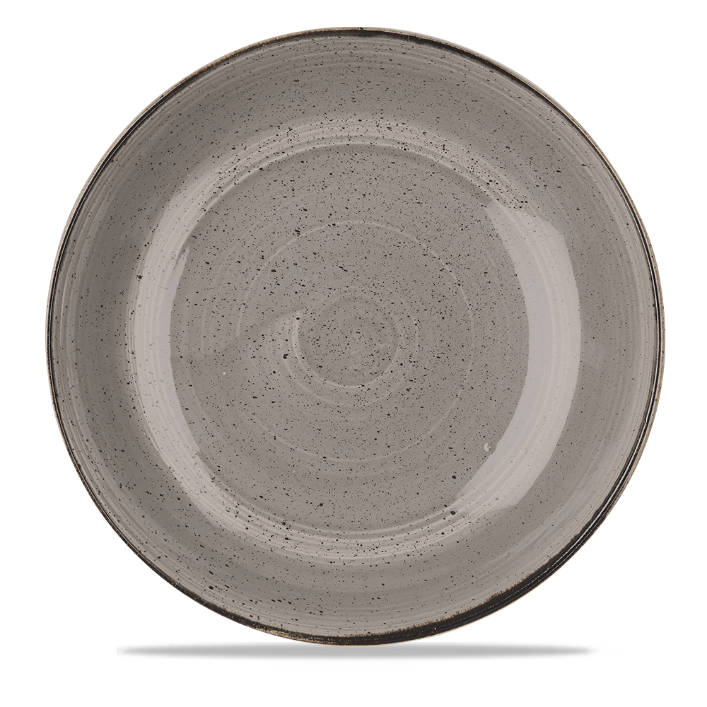Churchill Stonecast Coupe Bowl Peppercorn Grey 240cl-84.5oz