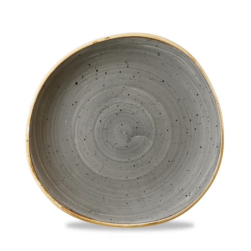 Churchill Stonecast Organic Round Plate Peppercorn Grey 21cm-8.25"