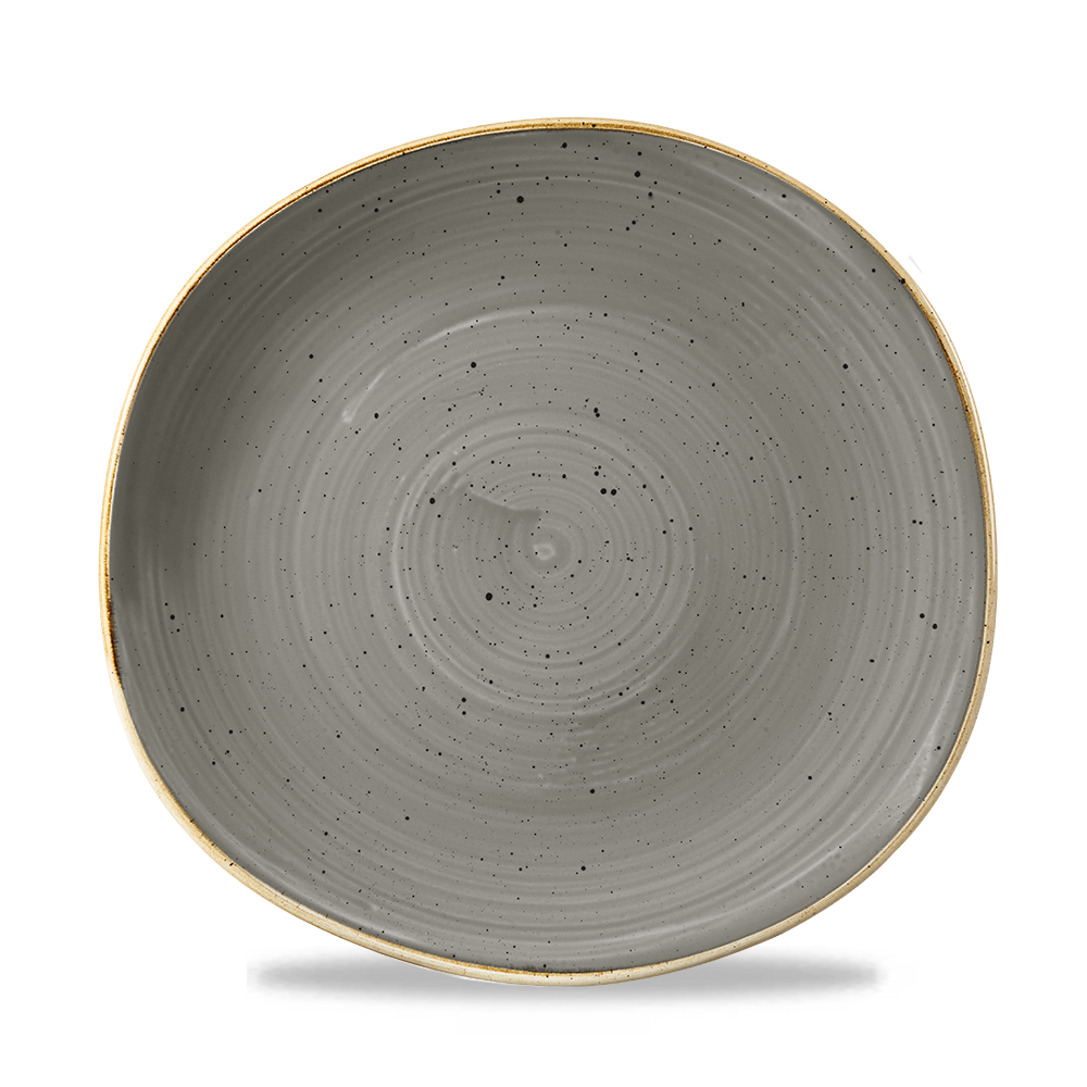 Churchill Stonecast Organic Round Plate Peppercorn Grey 26.4cm-10.4"