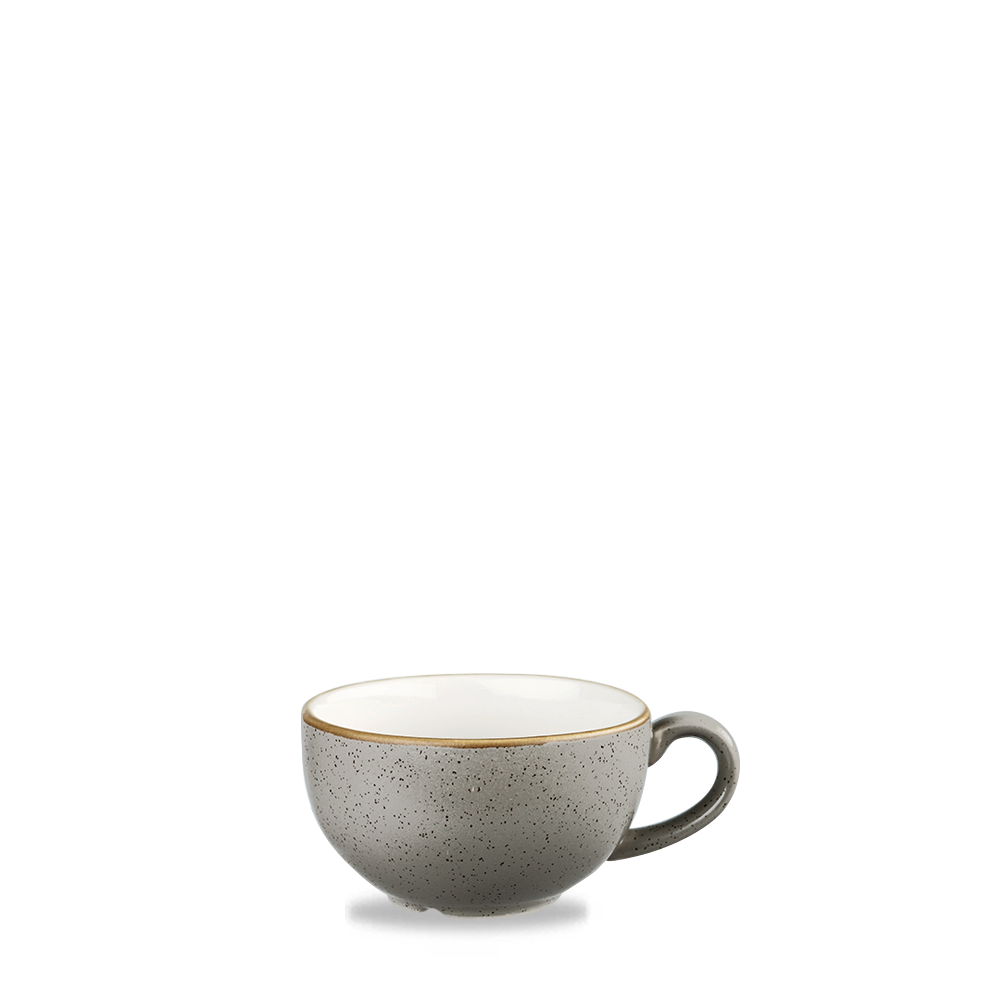 Churchill Stonecast Cappuccino Cup Peppercorn Grey 22.7cl-8oz