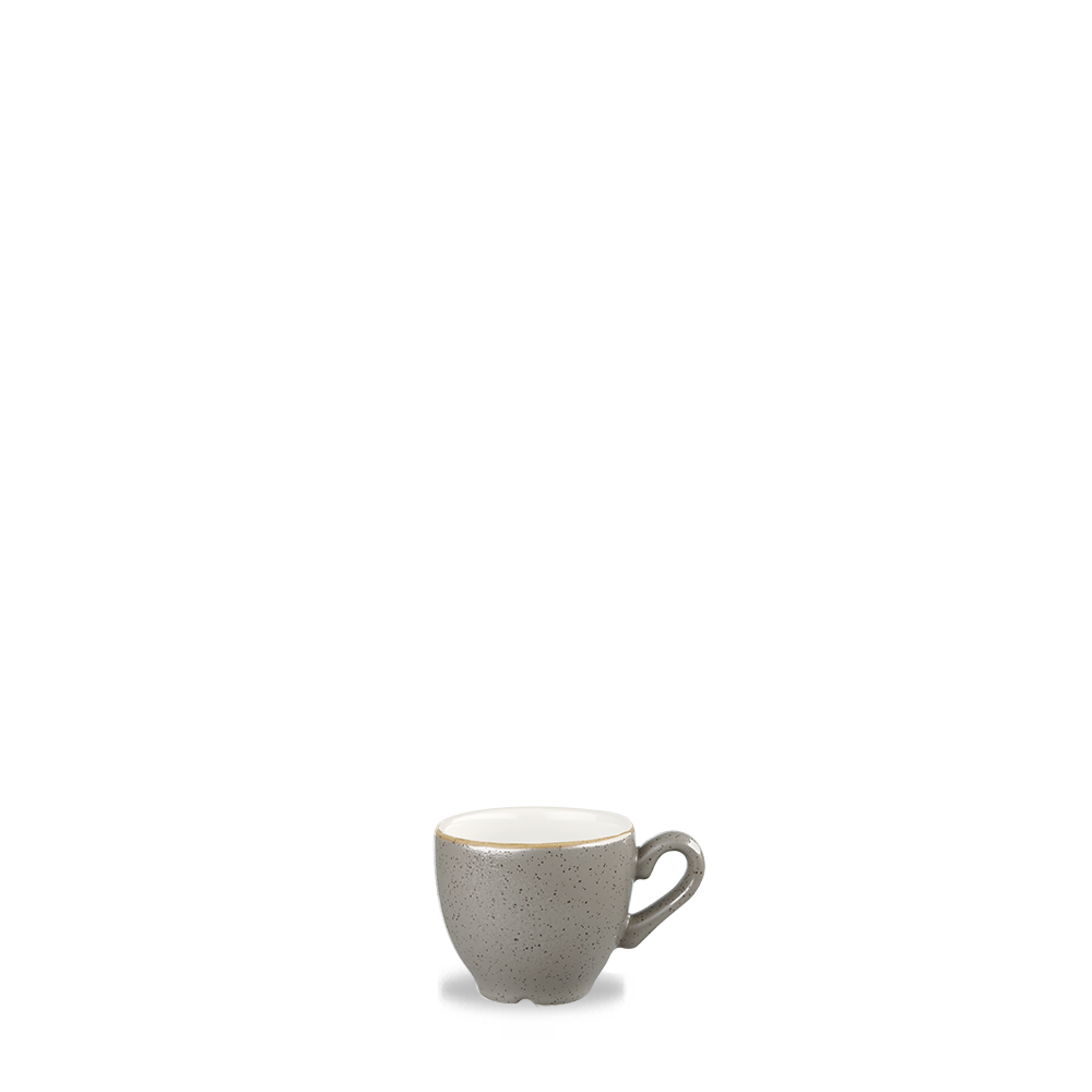 Churchill Stonecast Espresso Cup Peppercorn Grey 10cl-3.5oz