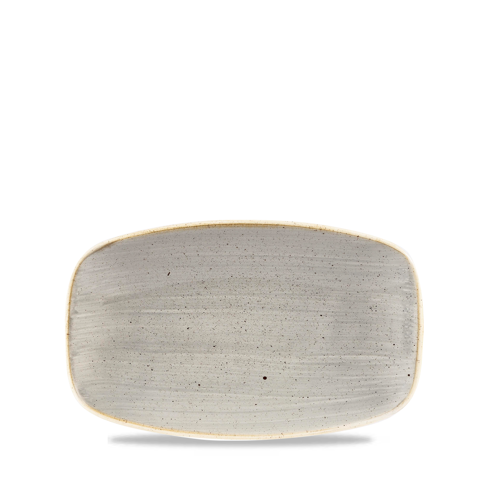 Churchill Stonecast Chef's Plate No.1 Peppercorn Grey 20x12.1cm-7.9x4.75"
