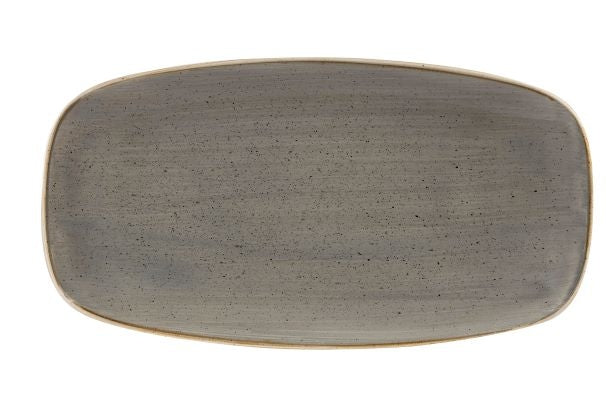 Churchill Stonecast Chef's Plate No.3 Peppercorn Grey 29.8x15.3cm-11.75x6"