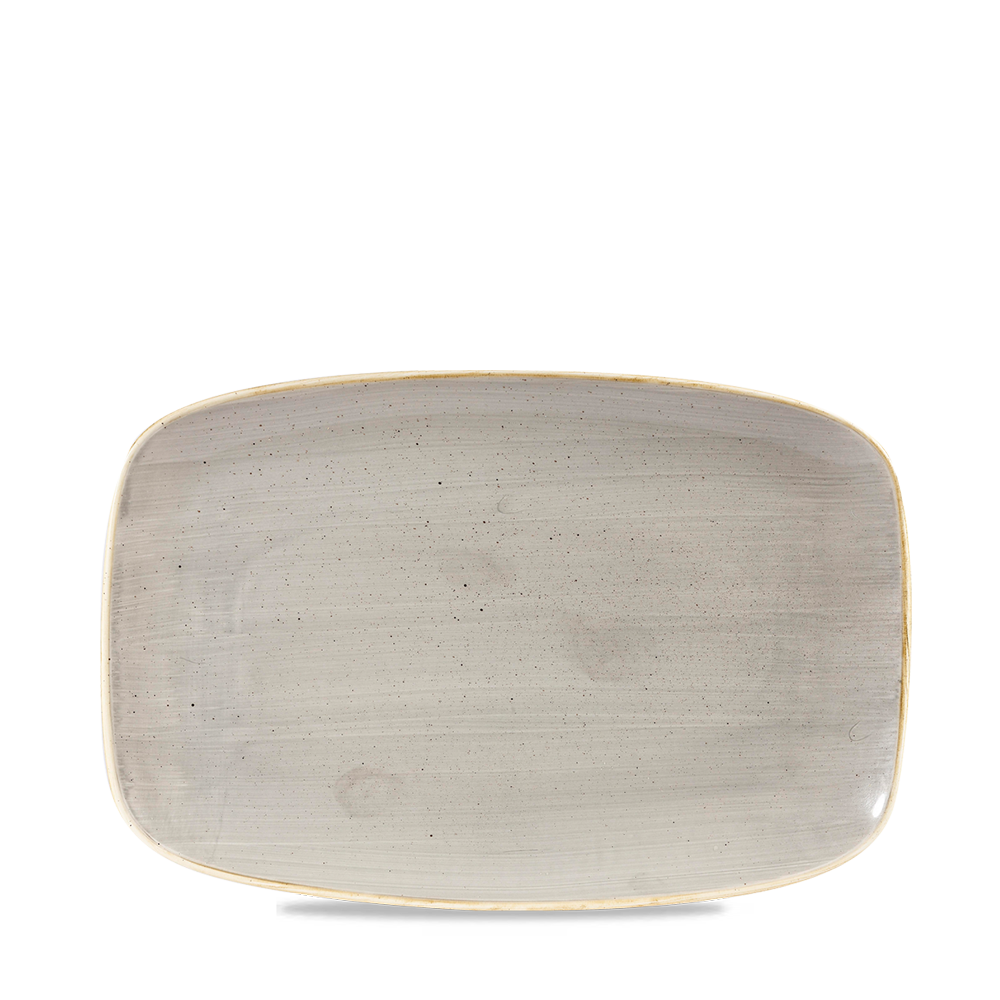 Churchill Stonecast Chef's Plate No.6 Peppercorn Grey 23.7x15.7cm-9.3x5.9"