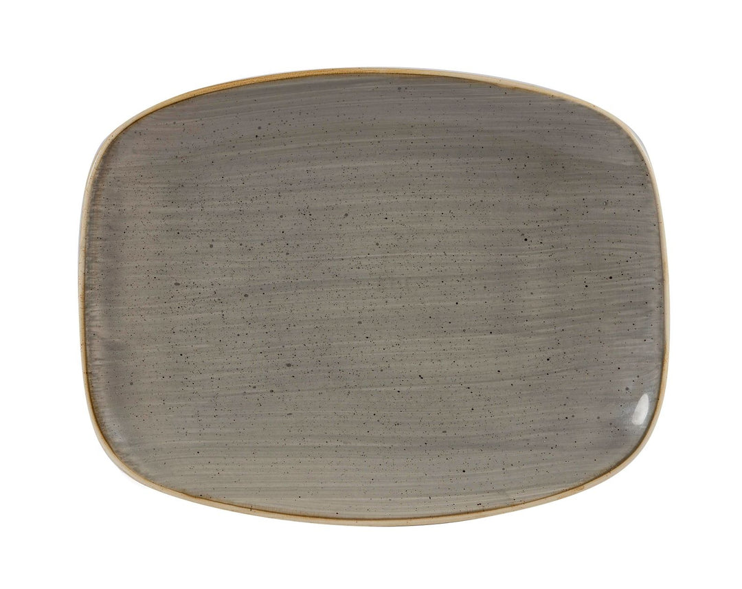 Churchill Stonecast Chef's Plate No.8 Peppercorn Grey 30x19.9cm-11.8x7.8"